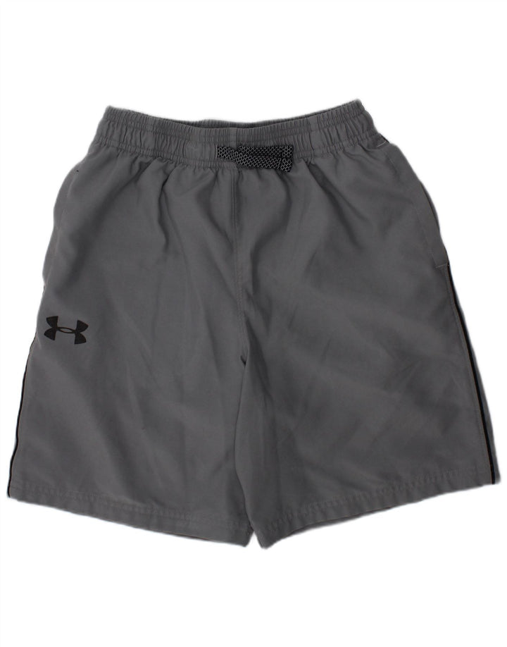 Under Armour Pantalones cortos deportivos con gráficos para niño 10-11 años Gris medio Deportes