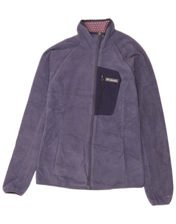 Columbia Chaqueta polar Omni-Heat para mujer UK 10 Small Poliéster azul marino