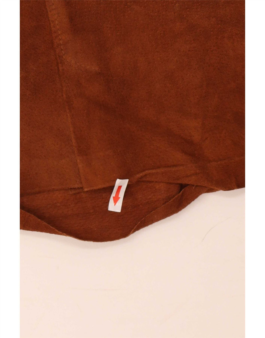 Minifalda de ante vintage para mujer pequeña W26 Beige