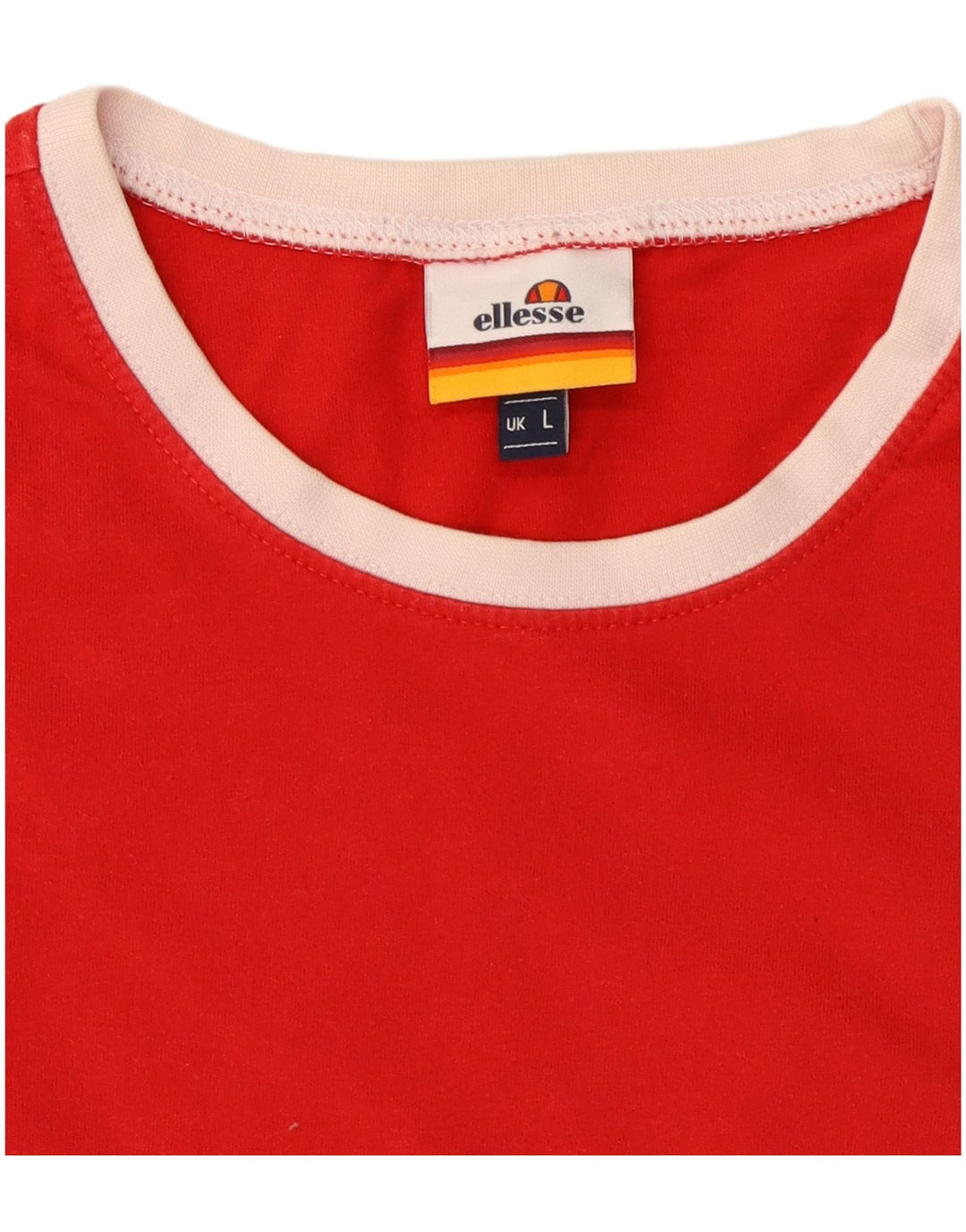 Ellesse - Camiseta gráfica para hombre, talla grande, algodón rojo
