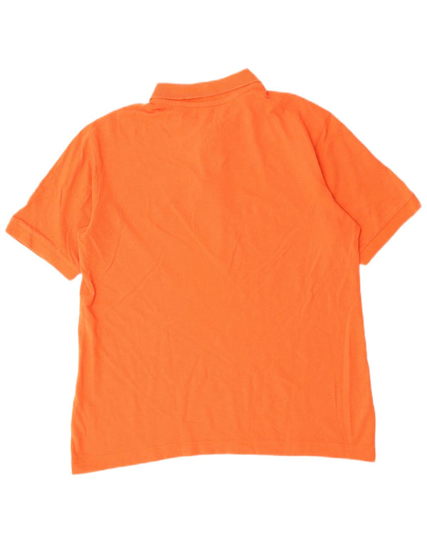 Polo Kappa Hombre Naranja Medio Algodón