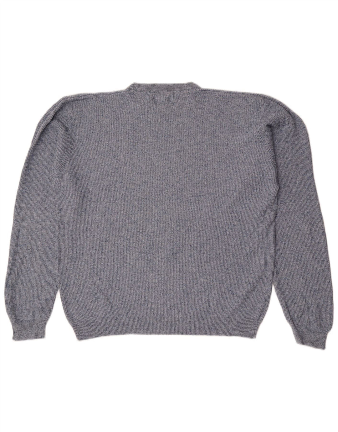 Marks & Spencer - Jersey de cuello redondo para hombre, talla grande, moteado en azul