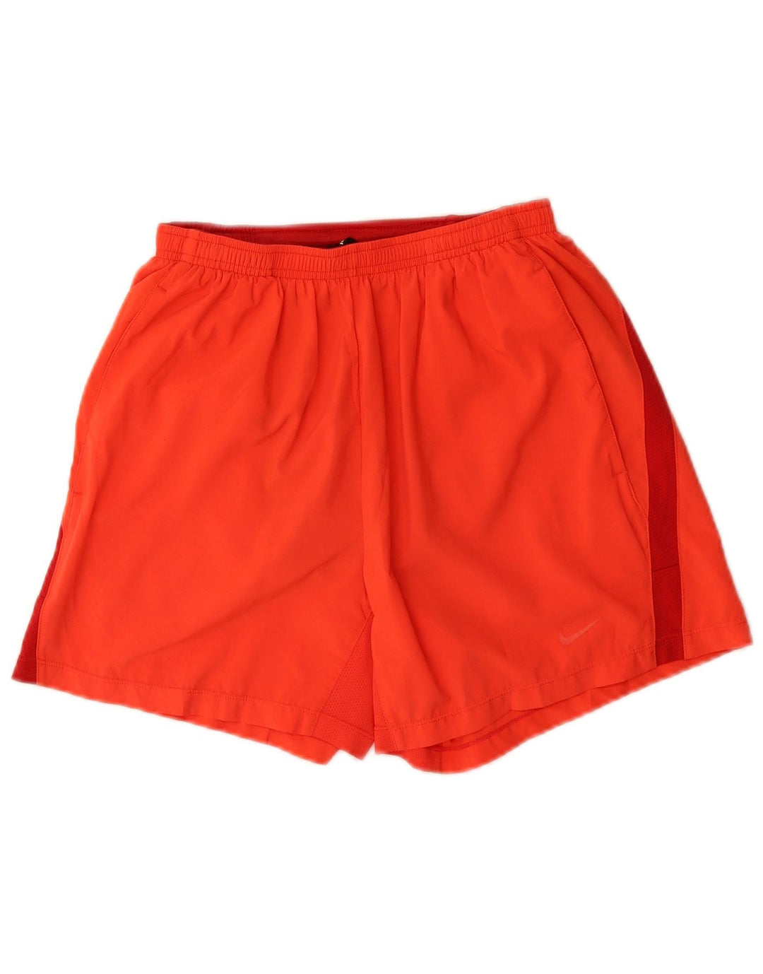 Nike - Pantalones cortos deportivos Dri Fit para hombre, poliéster color naranja pequeño