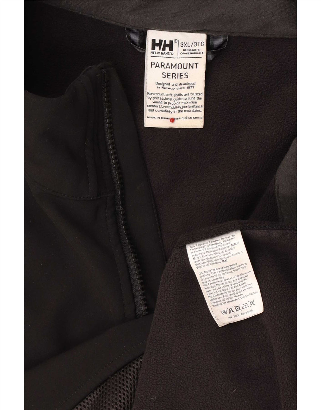 Helly Hansen Chaqueta cortavientos de ajuste regular para hombre UK 46 3XL Poliéster negro