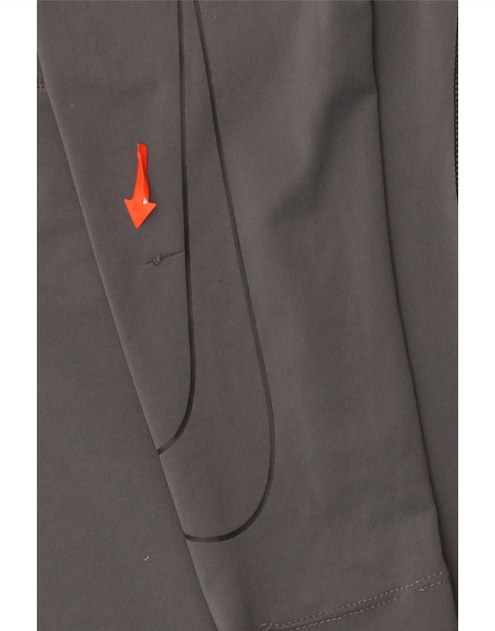 Camiseta Nike Dri Fit para hombre de manga larga de poliéster gris medio