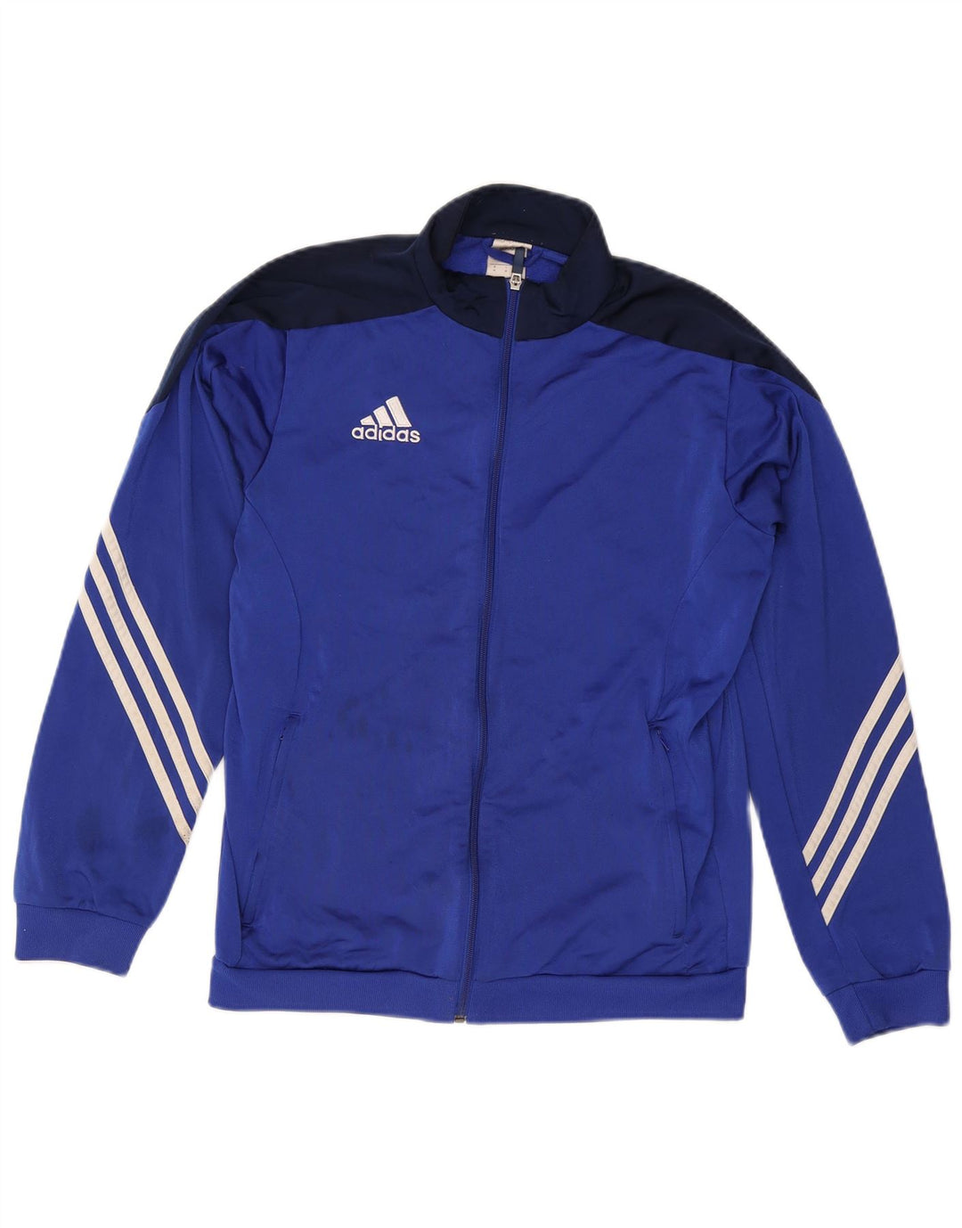 Adidas Hombre Chándal Top Jacket Azul Medio Colorblock Poliéster
