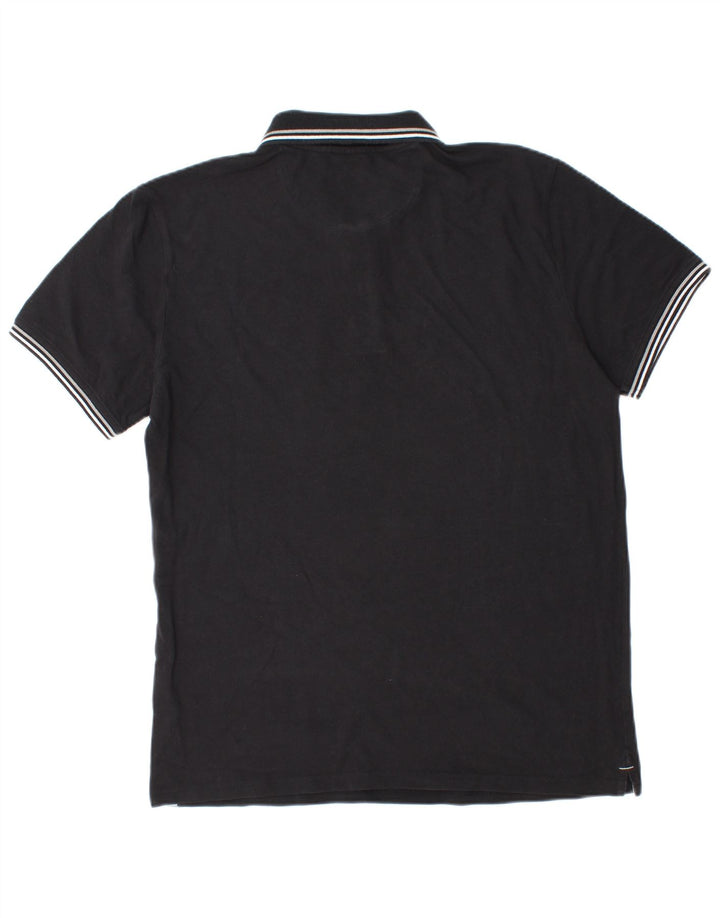 Champion Polo Para Hombre Grande De Algodón Negro