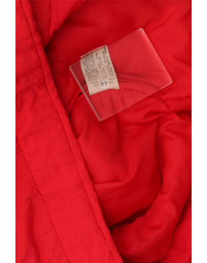 Chaqueta acolchada vintage para hombre Reino Unido 44 2XL Poliamida roja