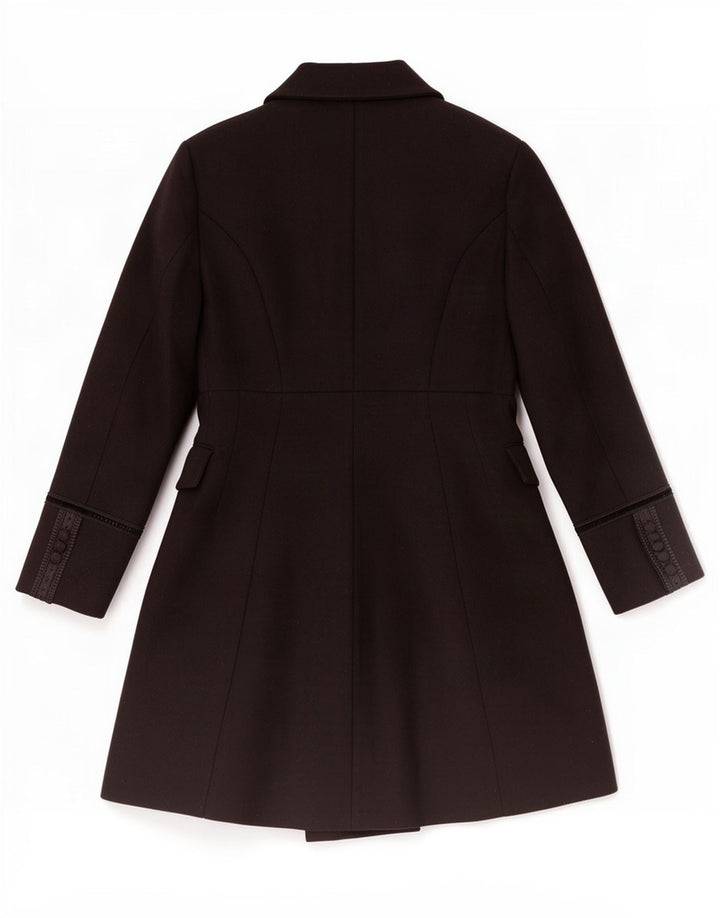 Zara Mujer Abrigo Reino Unido 42 Mediano Negro