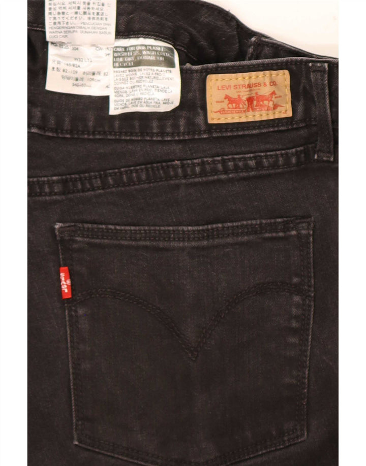 Levi's Vaqueros Pitillo Mujer W32 L32 Algodón Negro