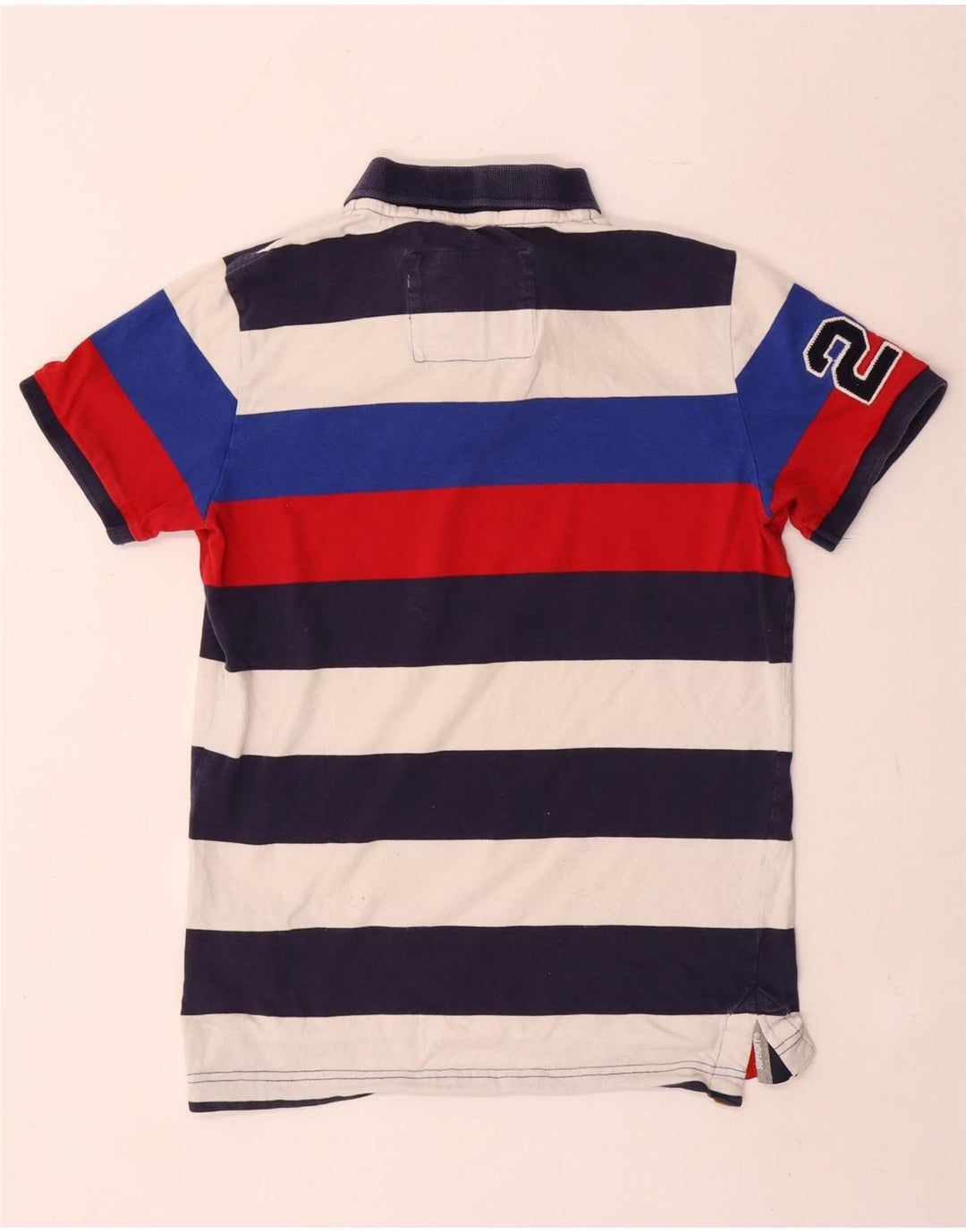 Superdry Polo gráfico para hombre de algodón a rayas multicolor mediano