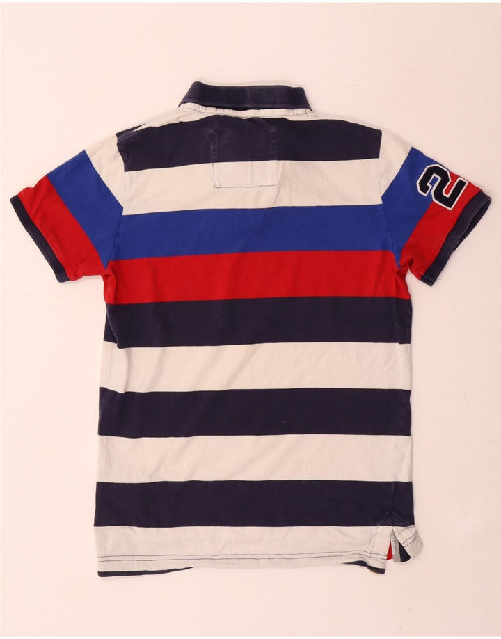 Superdry Polo gráfico para hombre de algodón a rayas multicolor mediano