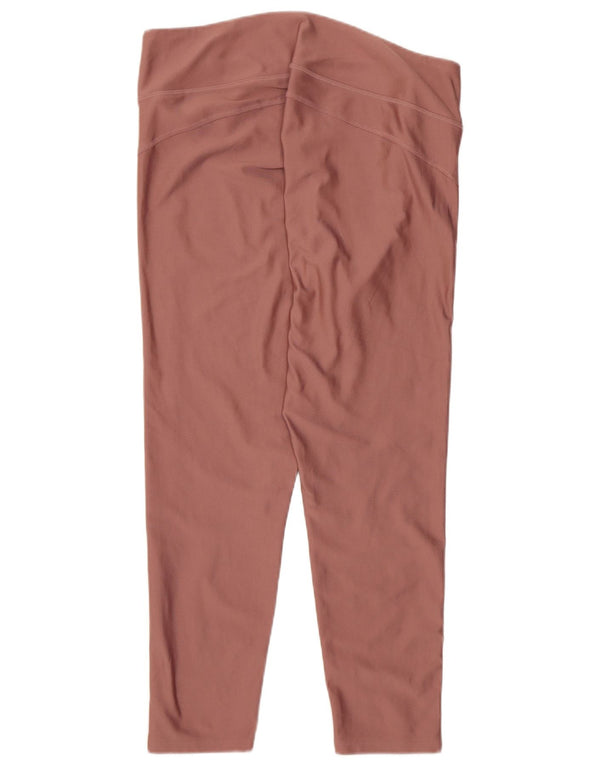 Under Armour Leggings cortos con gráfico Heat Gear para mujer UK 40 XL Poliéster rosa