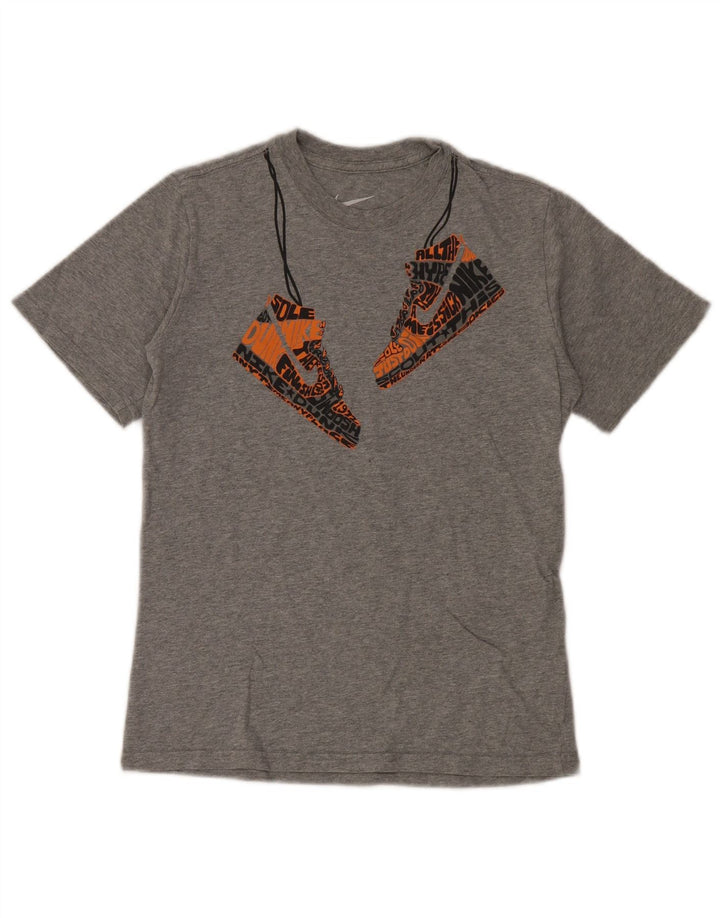 Nike Camiseta gráfica para niño 10-11 años Algodón Gris Medio