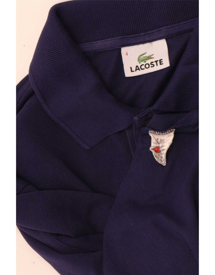 Polo Lacoste para hombre talla 4 mediano algodón morado