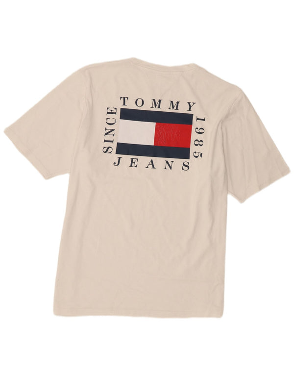 Tommy Hilfiger Camiseta gráfica para hombre Top 3XL Algodón blanco