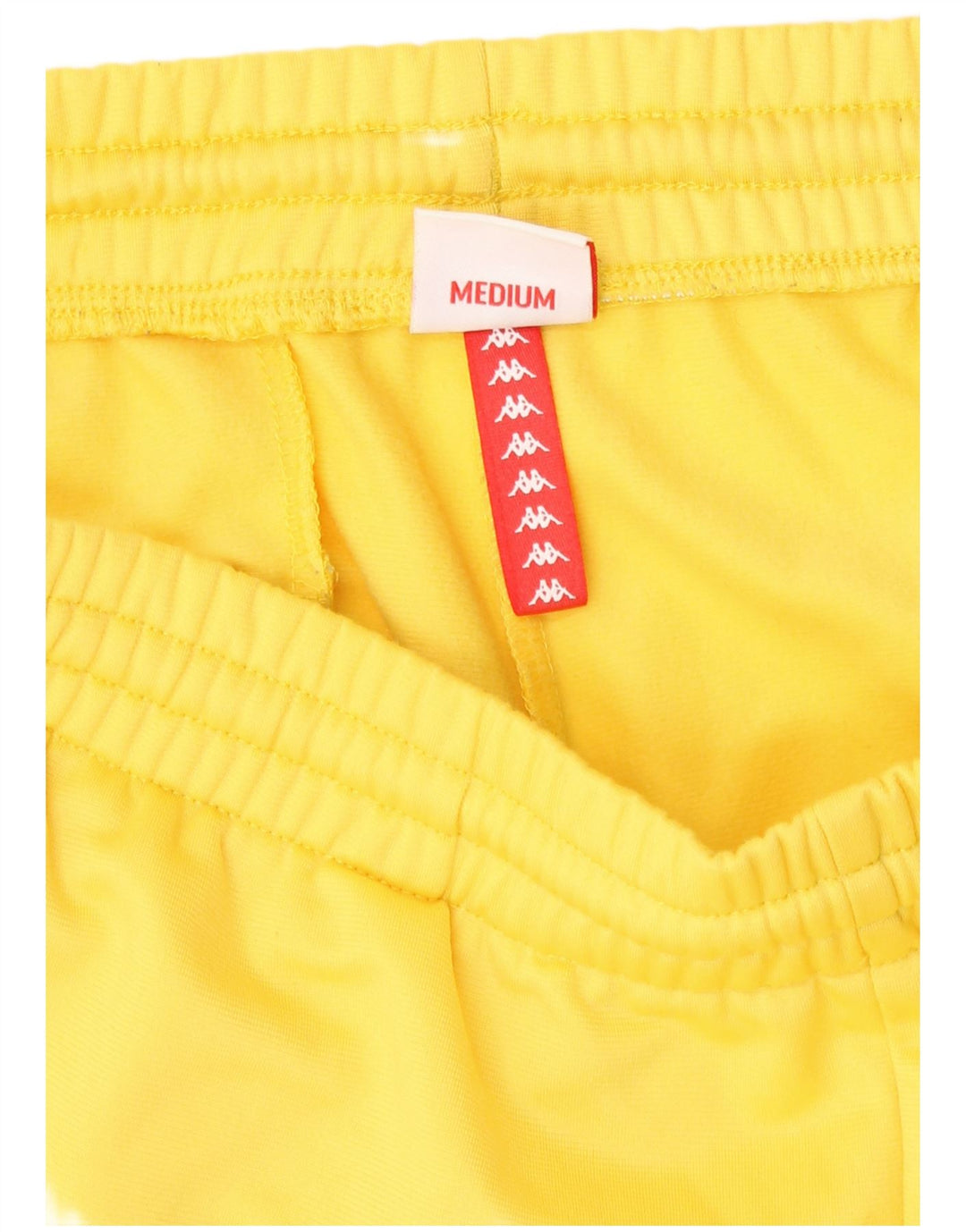 Kappa Hombre Shorts Deportivos Gráficos Poliéster Amarillo Medio