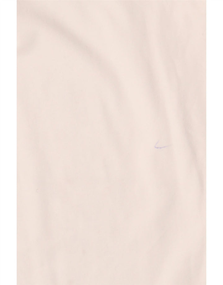 JIGSAW Camiseta de mujer de manga larga UK 12 Algodón blanco mediano