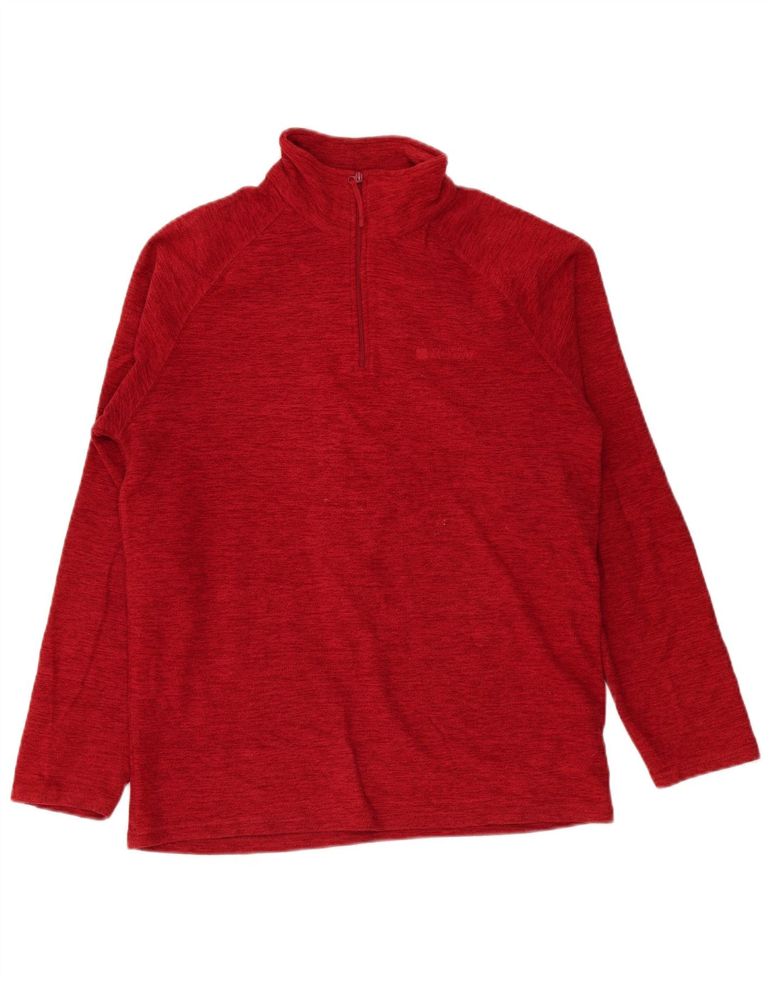Jersey de forro polar con cuello y cremallera para hombre de Mountain Warehouse Poliéster moteado rojo medio