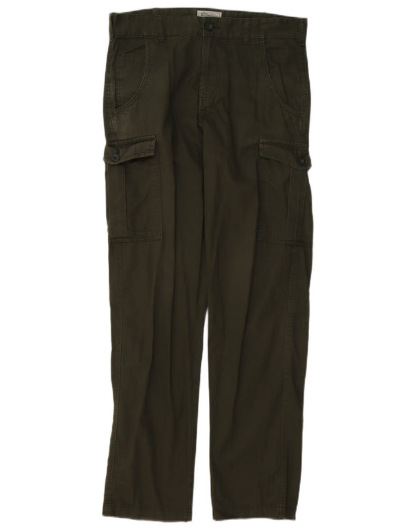 MOUNTAIN WAREHOUSE Pantalón cargo recto para mujer W30 L32 Algodón verde