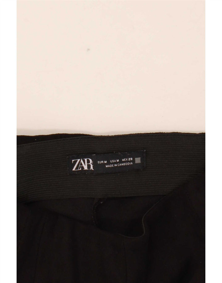 Zara Mujer Pantalones Cortos Slim Medium W28 L26 Negro