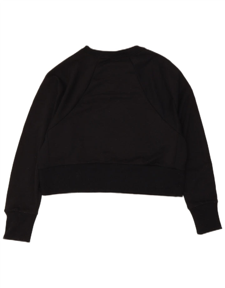 Nike - Sudadera extragrande con gráfico corto para mujer, talla 10, color negro