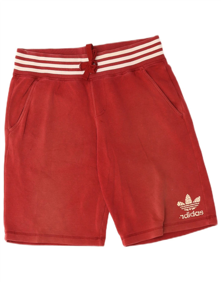 Pantalones cortos deportivos ADIDAS para hombre de algodón rojo medio