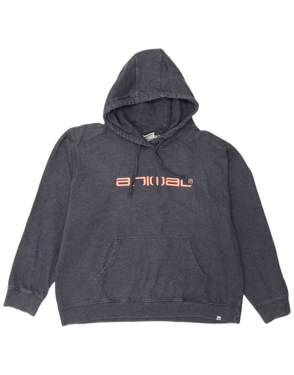 Animal Mujer Gráfico Sudadera con capucha extragrande UK 46 Grande Azul marino Algodón