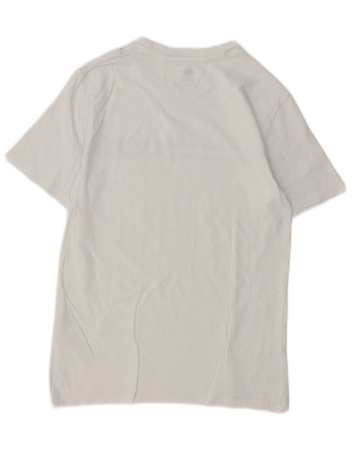 Levi's Camiseta gráfica para hombre Top Small White Cotton