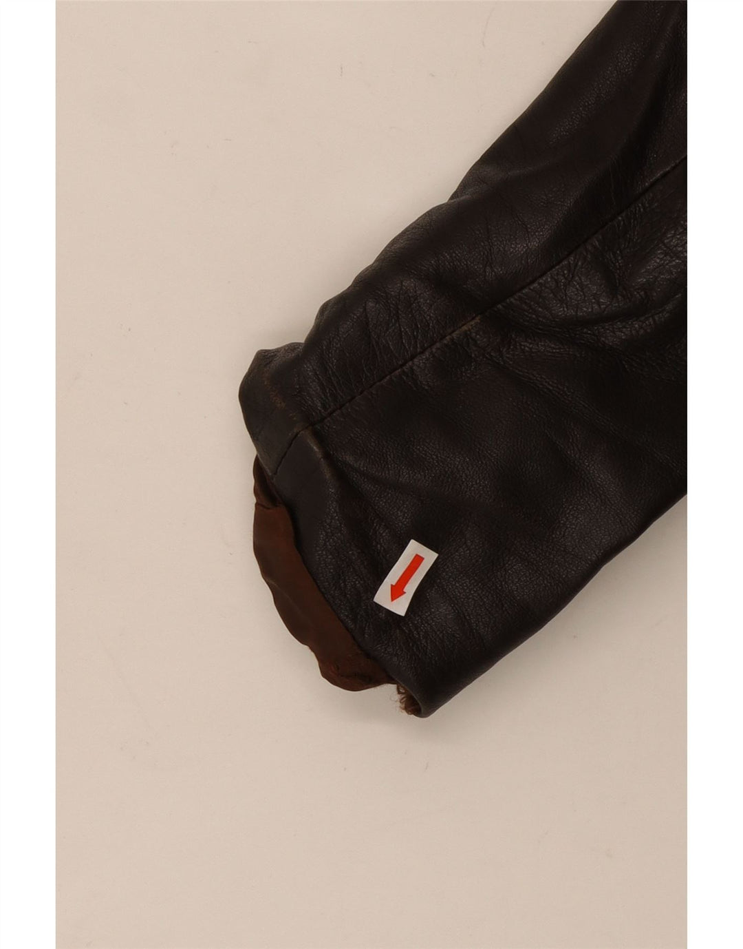 Chaqueta de cuero vintage para hombre Reino Unido 38 Marrón medio