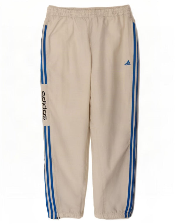 Adidas Hombre Graphic Chándal Pantalones Joggers XL Blanco Poliéster