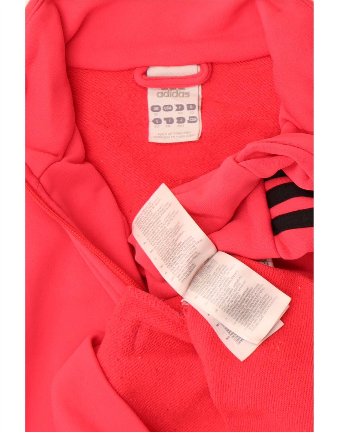 Adidas - Chaqueta de chándal para mujer, talla 40, poliéster rosa grande