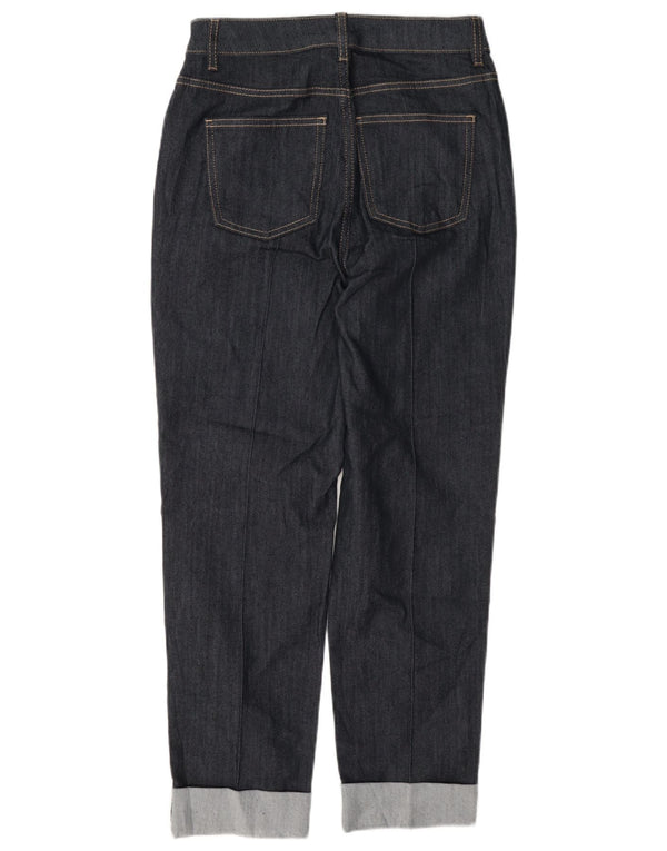 Marks & Spencer Jeans Recortados Cigarrillos para Mujer UK 8 Small W26 L26 Azul Marino
