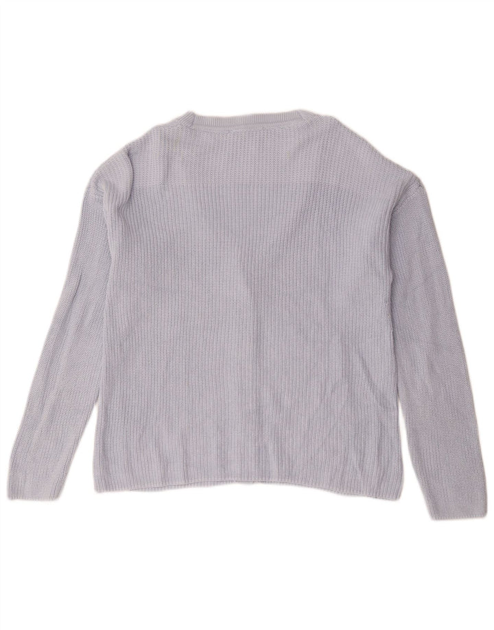 Tommy Hilfiger Suéter tipo cárdigan extragrande para mujer UK 10 Small Blue