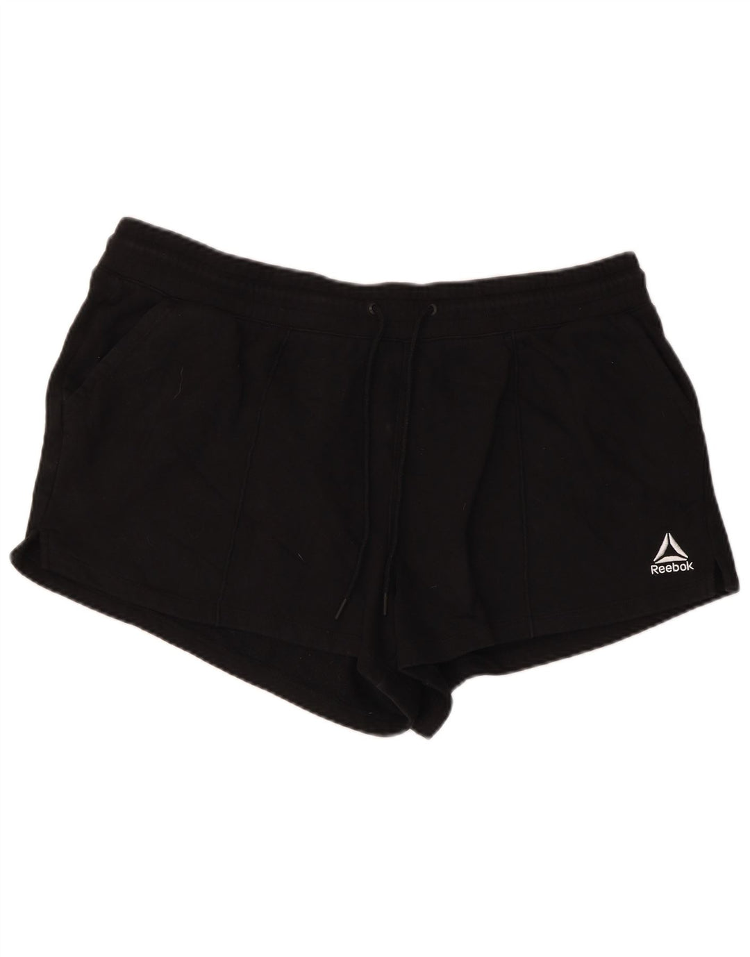 Reebok Pantalones cortos deportivos para mujer UK 20 2XL Algodón negro