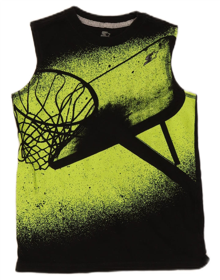 Starter Camiseta sin mangas con gráfico para niños, 10-11 años, grande, color negro