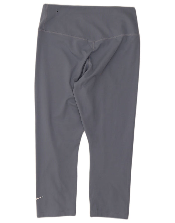 Nike - Leggings capri Dri Fit para mujer, talla 8, color gris