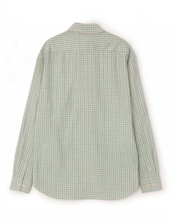 Camisa Gap de corte clásico para hombre, talla 17 1/2 XL, algodón a cuadros verde