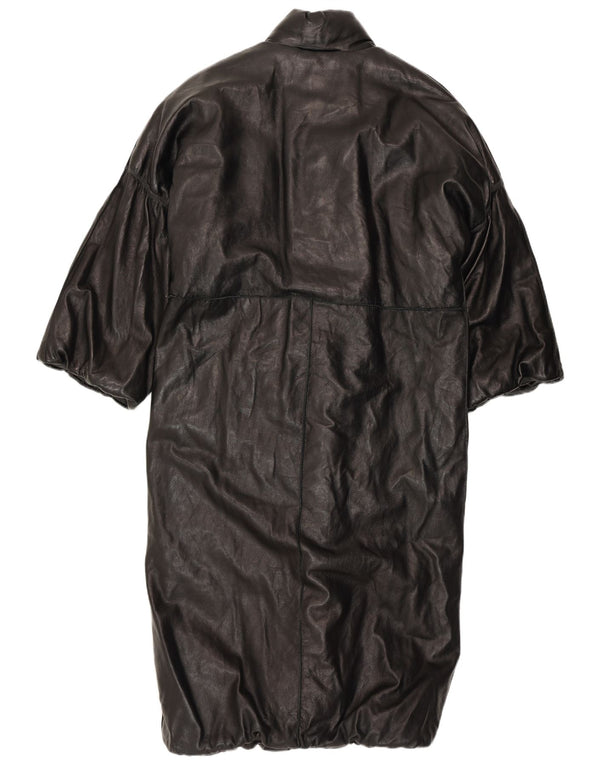 Abrigo de cuero de manga 3/4 para mujer Garage UK 40 XL Negro