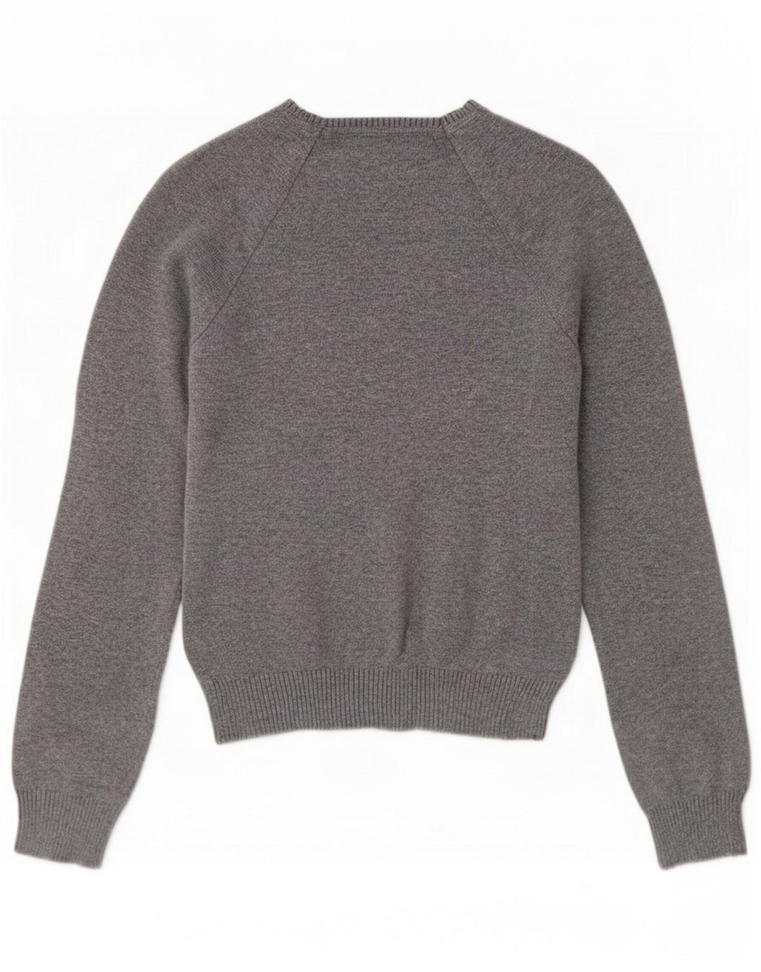 Zara Mujer Jersey Con Cuello En V Jersey Small Gris Algodón