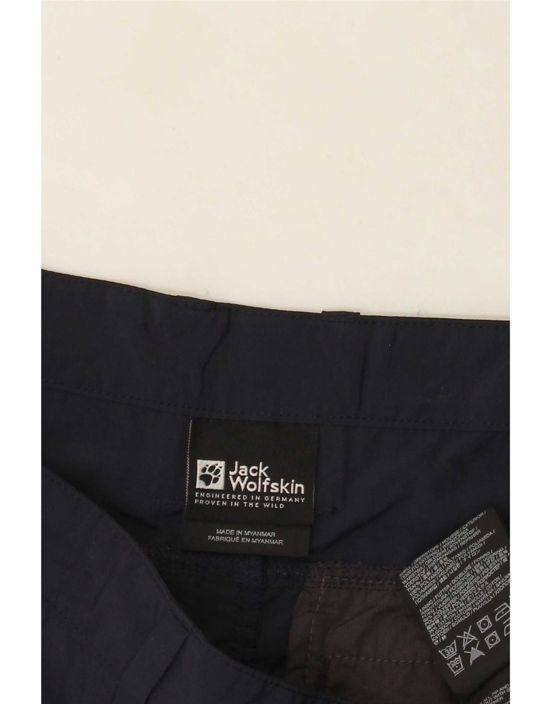 Jack Wolfskin Pantalones cortos cargo para hombre W36 Large Poliamida azul marino