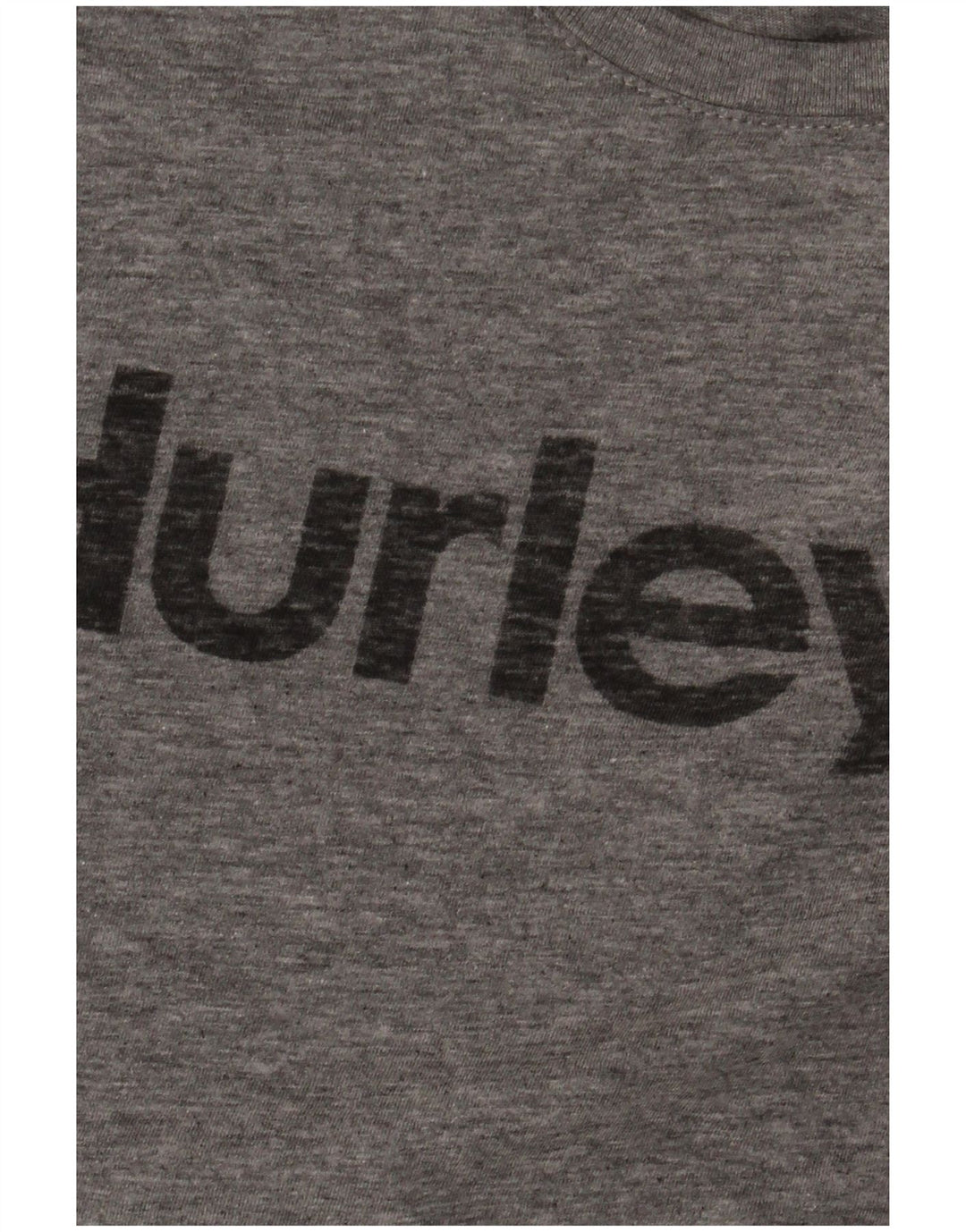 Hurley Camiseta gráfica para hombre Top pequeño de algodón moteado gris