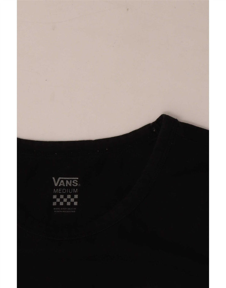 Vans Top corto sin mangas para mujer, talla 40, talla M, color negro