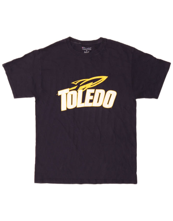 Champion Toledo Rockets - Camiseta gráfica para hombre, color azul marino