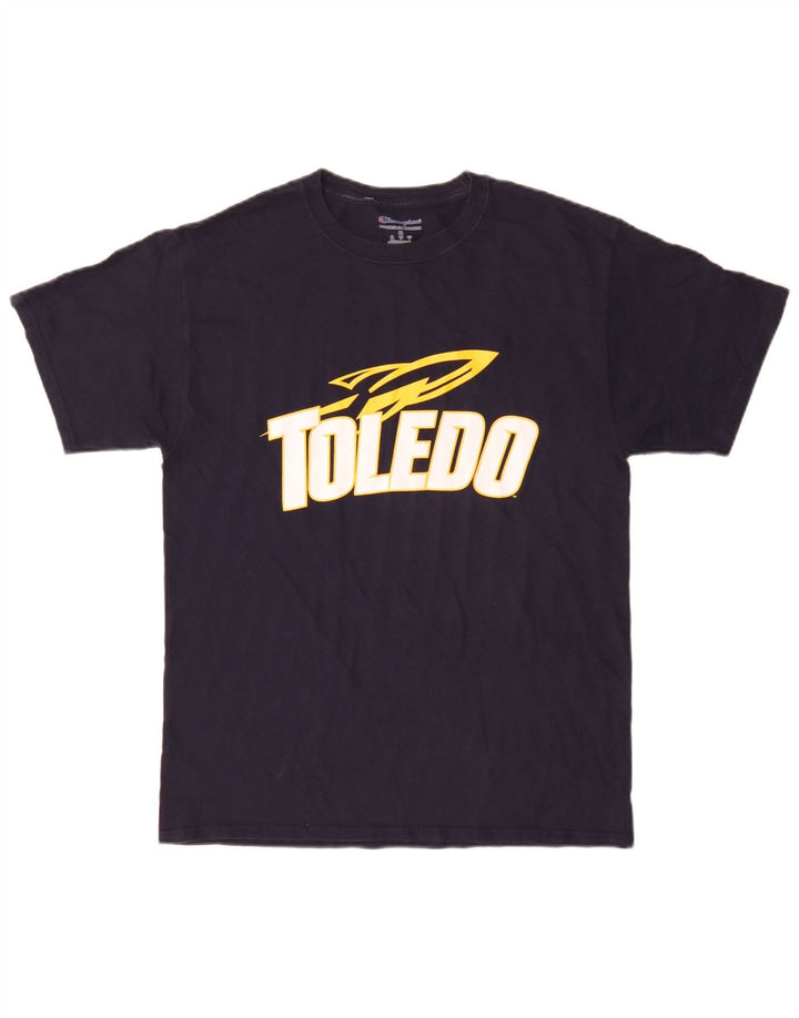 Champion Toledo Rockets - Camiseta gráfica para hombre, color azul marino