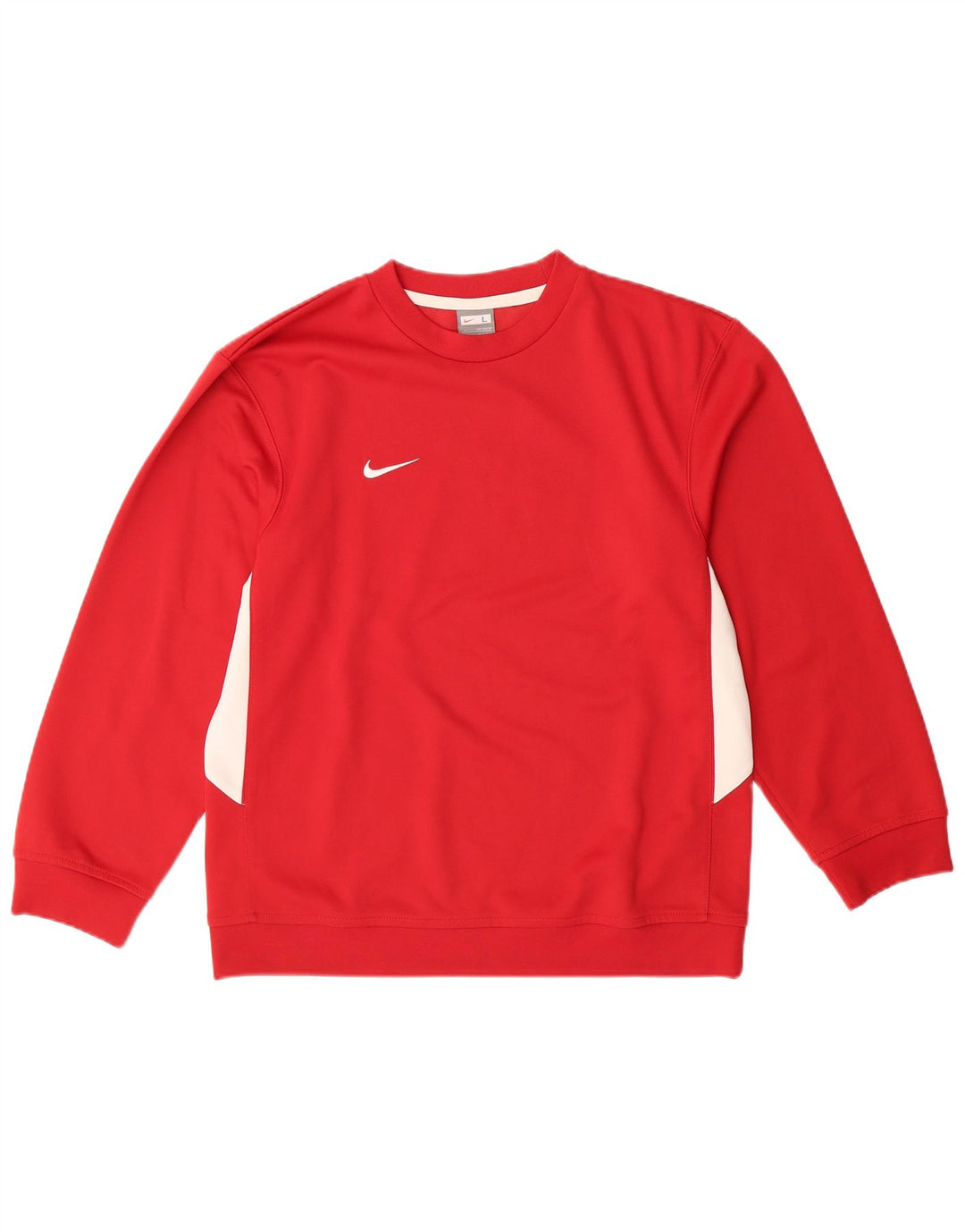 NIKE Sudadera Jumper para niños 12-13 años Grande Rojo Colorblock Poliéster