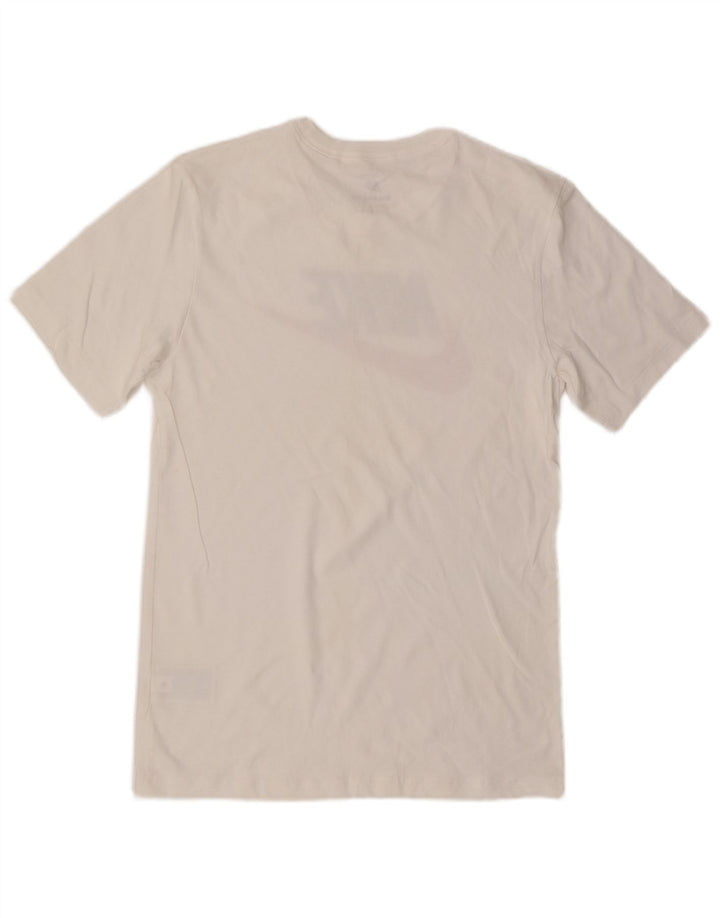 Nike - Camiseta gráfica para hombre, talla pequeña, algodón blanco