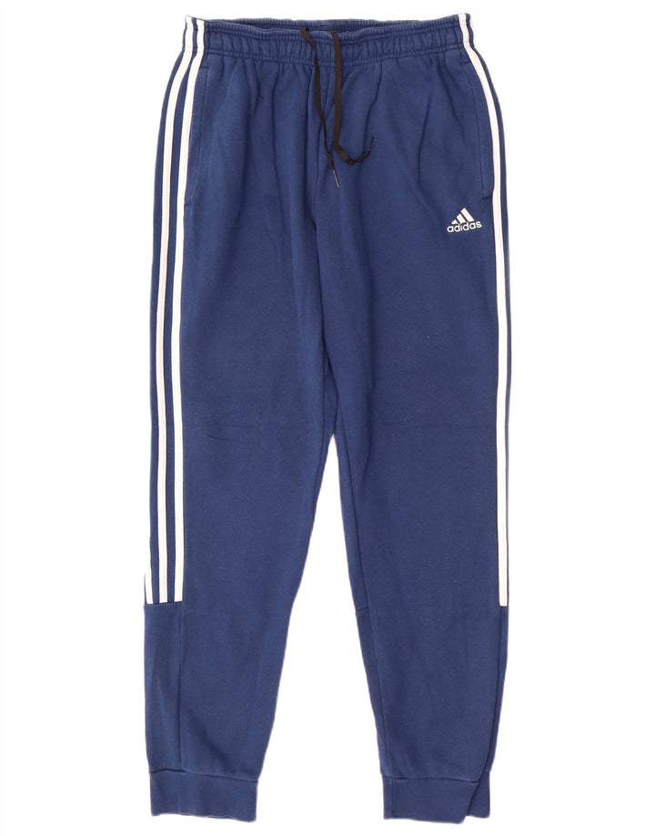ADIDAS Hombre Chándal Pantalones Joggers Azul Medio Algodón