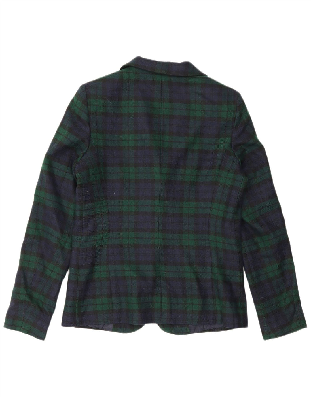 Paio Crippa Chaqueta Blazer De 2 Botones Para Mujer IT 44 Lana Nueva A Cuadros Verde Medio