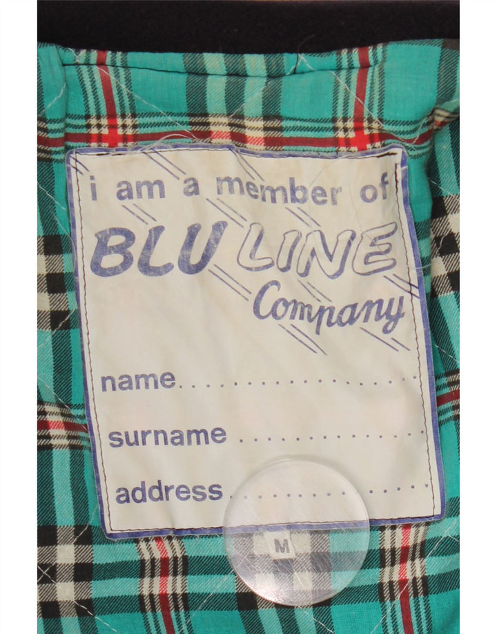 Vintage hombres chaqueta utilitaria Reino Unido 38 azul marino medio